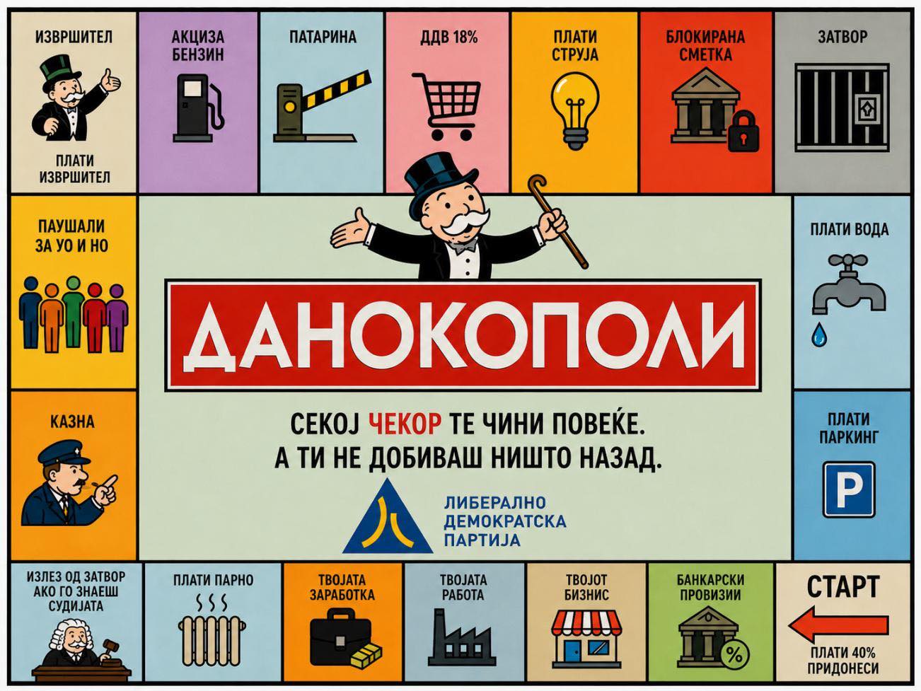 „Данокополи“ – ЛДП со нова игра која ја прикажува македонската реалност