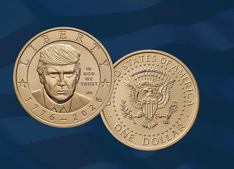 Излегоа монетите со ликот на Трамп
